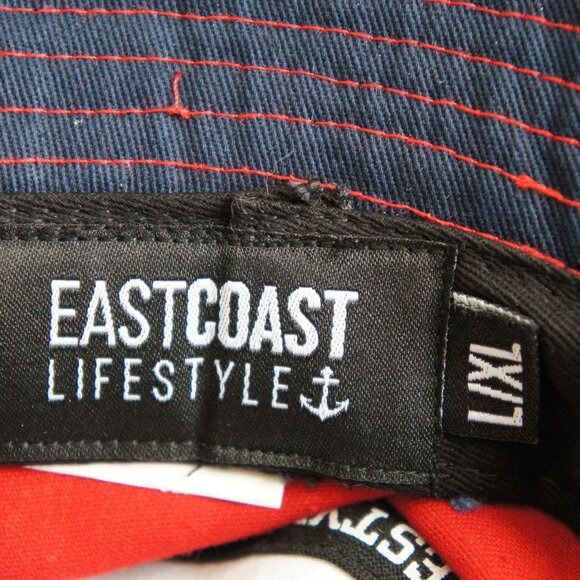 Nautical Red White & Blue East Coast Lifestyle Bucket Hat Size Large Extra Large - Picture 2 of 7